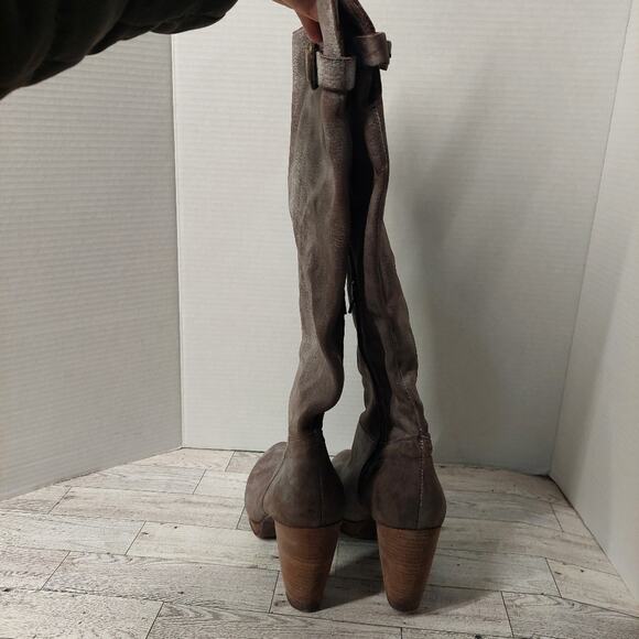 Felmini leather knee high heeled boots women's size 9 - Picture 9 of 9